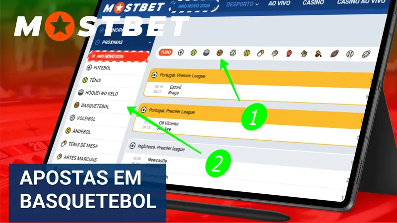 As apostas em basquetebol na MostBet incluem ligas nacionais e competições internacionais.